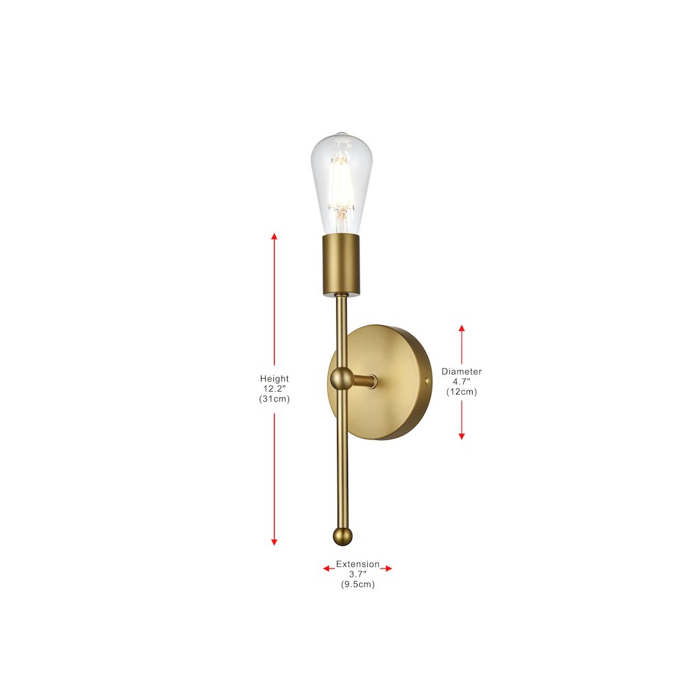 Keely 4.5 Inch Wall Sconce in Satin Gold. Picture 7