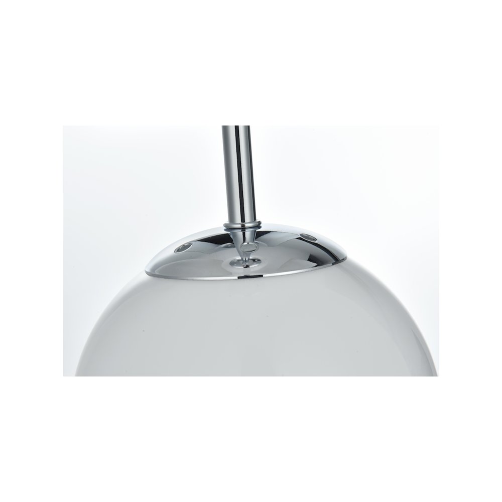 Neri 6 Inch Wall Sconce White Shade in Chrome. Picture 5