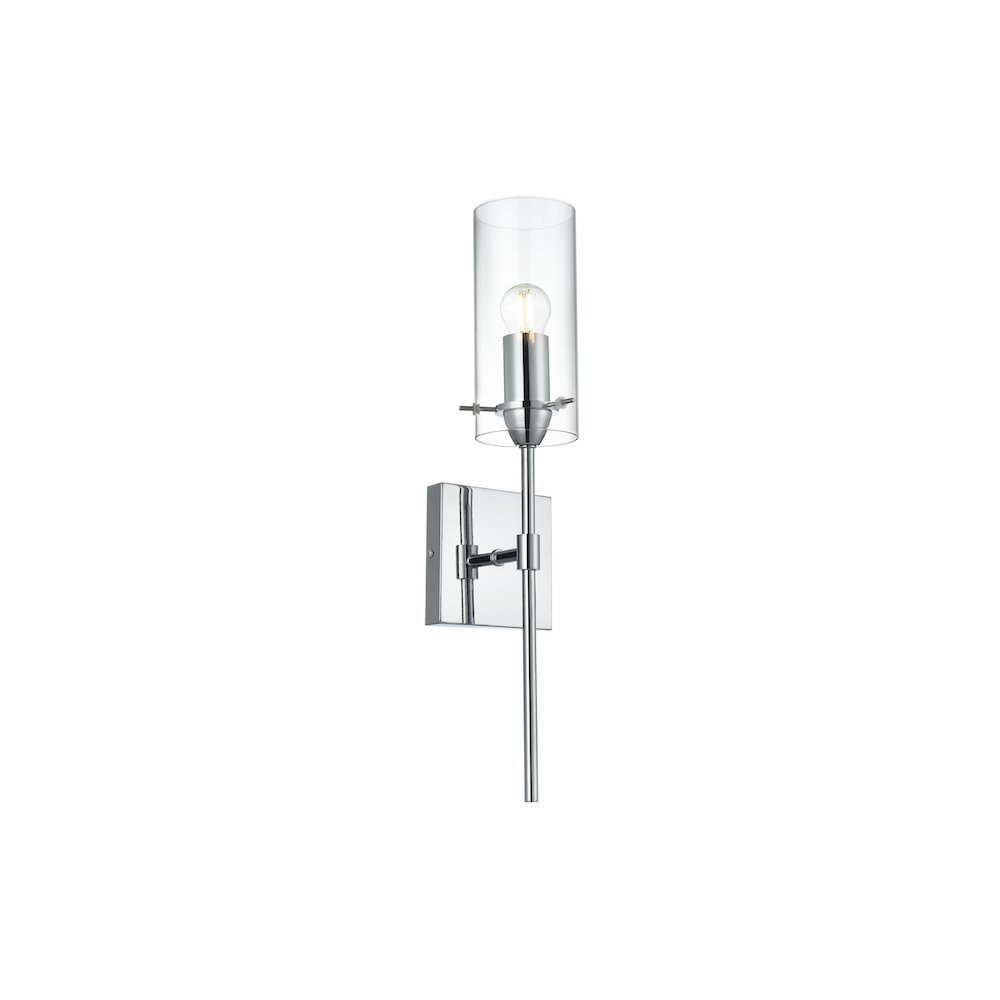 Elsreth 4.5 Inch Wall Sconce Clear Shade in Chrome. Picture 3