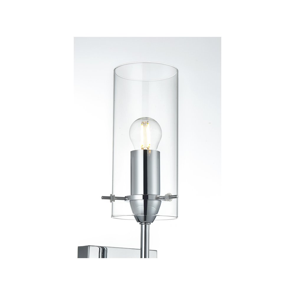 Elsreth 4.5 Inch Wall Sconce Clear Shade in Chrome. Picture 4