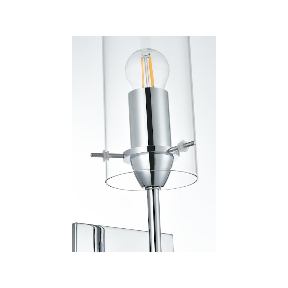 Elsreth 4.5 Inch Wall Sconce Clear Shade in Chrome. Picture 6