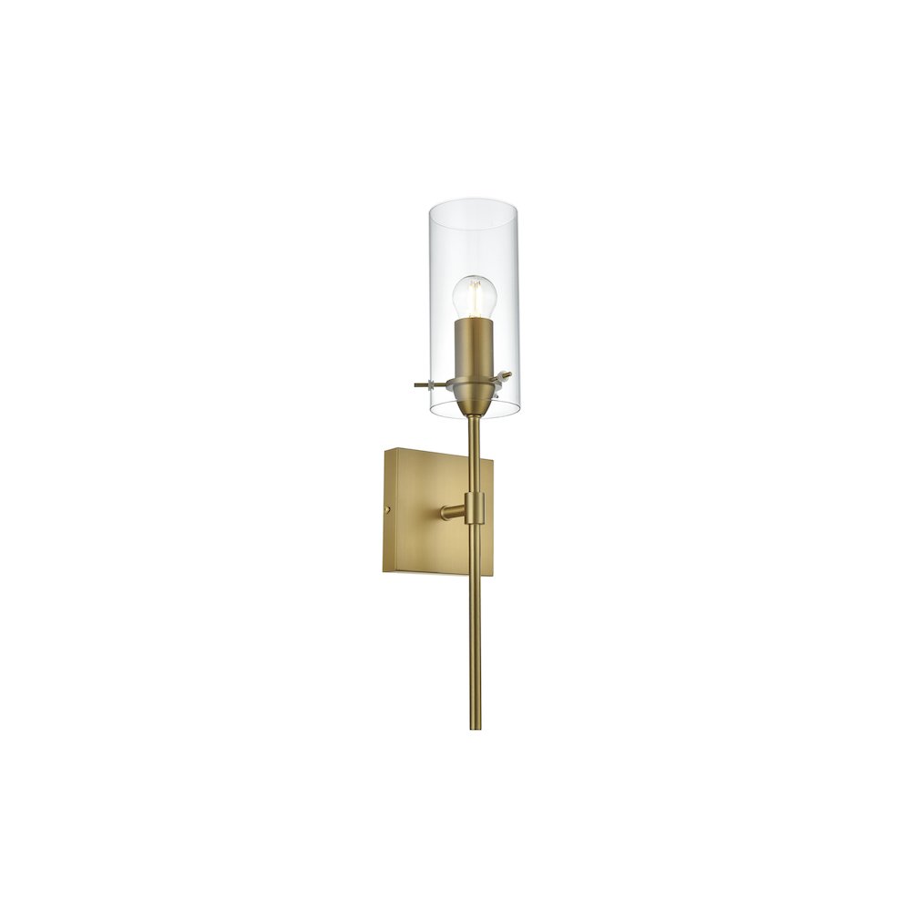 Elsreth 4.5 Inch Wall Sconce Clear Shade in Satin Gold. Picture 3