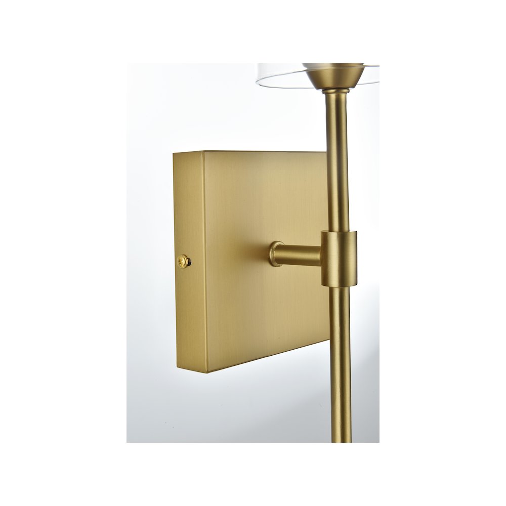 Elsreth 4.5 Inch Wall Sconce Clear Shade in Satin Gold. Picture 5
