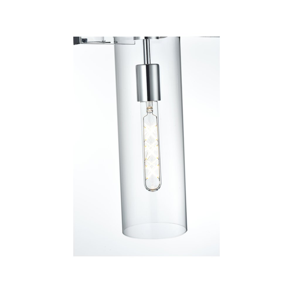 Savant 4.5 Inch Wall Sconce Clear Shade in Chrome. Picture 4