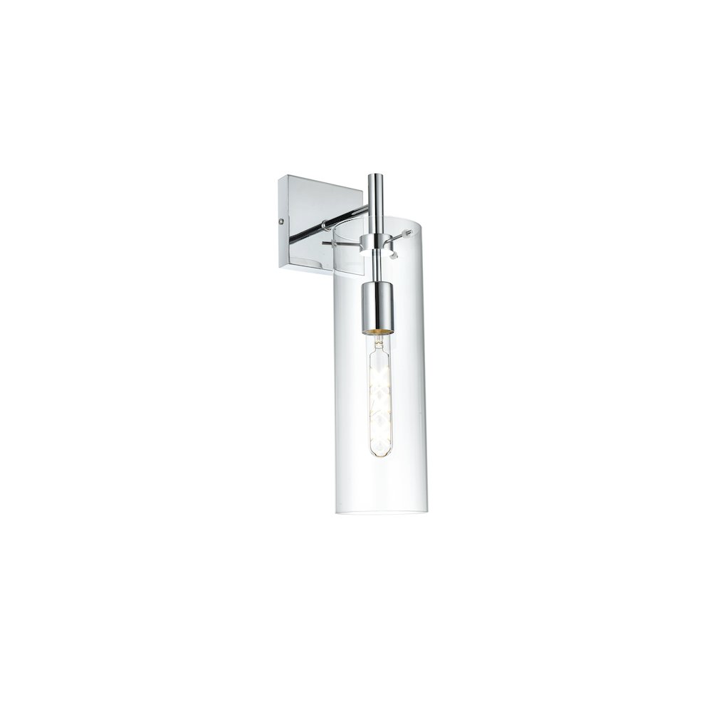 Savant 4.5 Inch Wall Sconce Clear Shade in Chrome. Picture 7