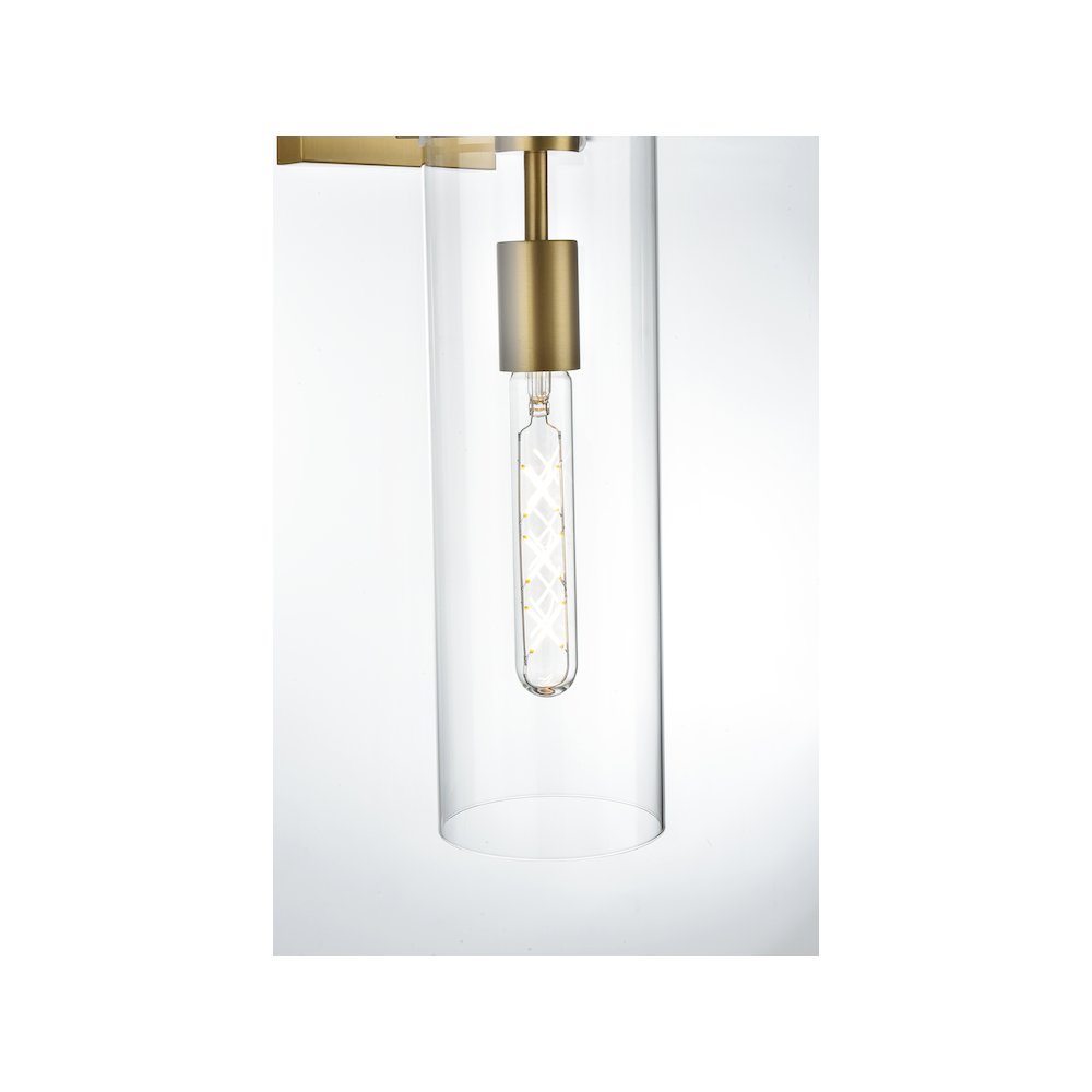 Savant 4.5 Inch Wall Sconce Clear Shade in Satin Gold. Picture 4
