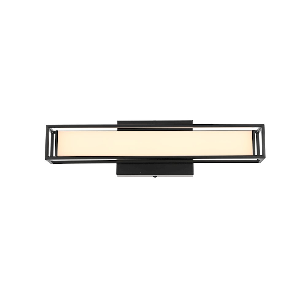 Aden 16 Inch Led Wall Sconce In Black. Picture 1