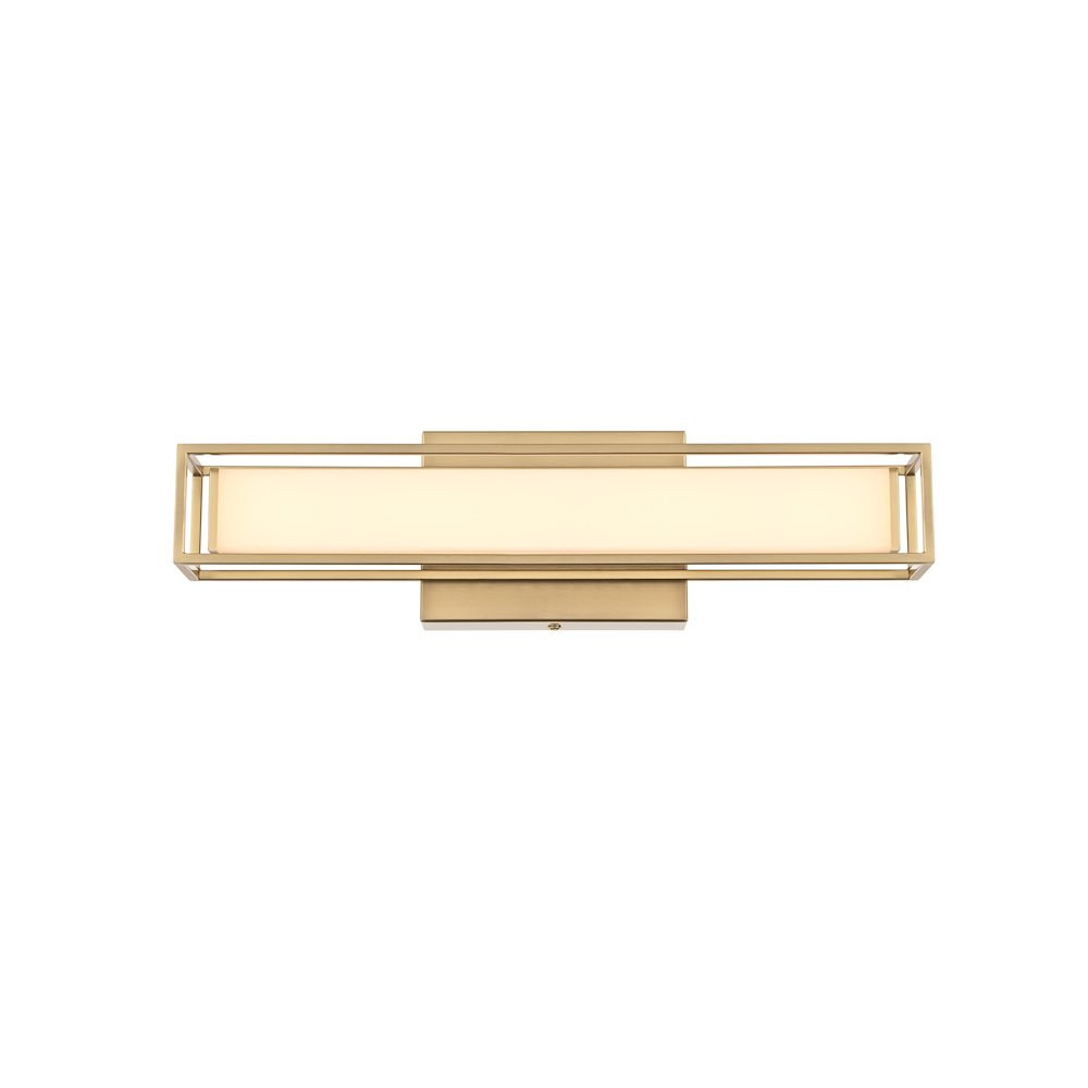Aden 16 Inch Led Wall Sconce In Satin Gold. Picture 1