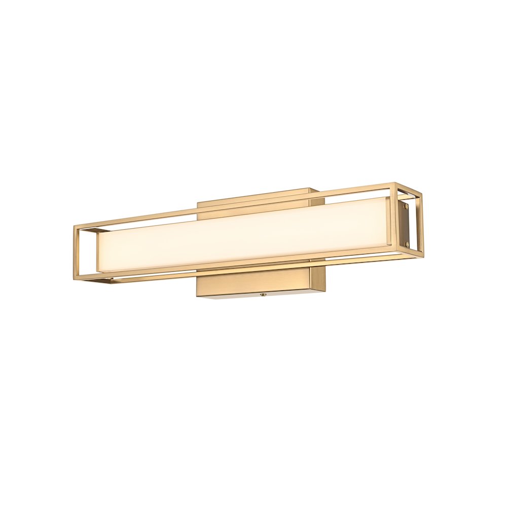 Aden 16 Inch Led Wall Sconce In Satin Gold. Picture 3