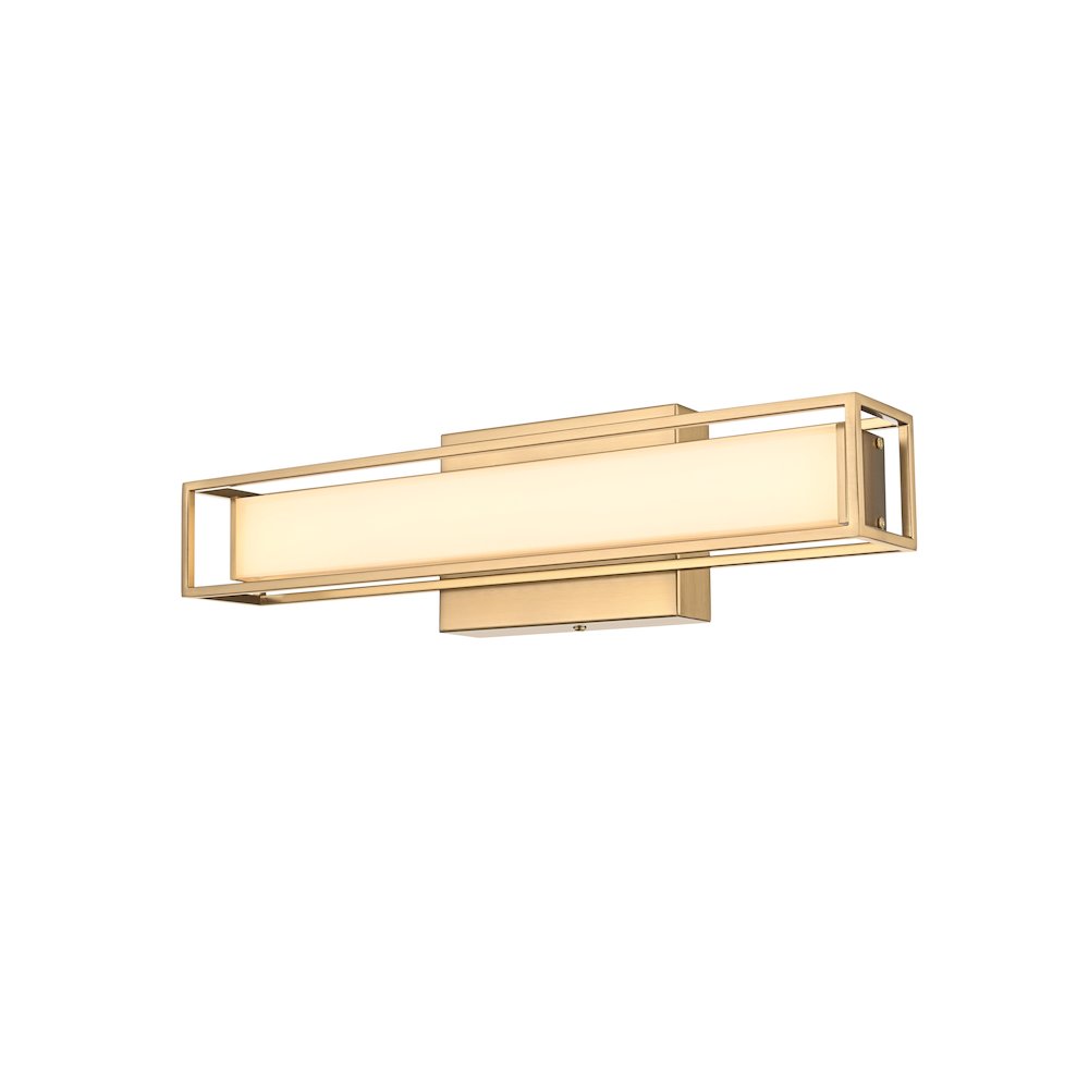 Aden 16 Inch Led Wall Sconce In Satin Gold. Picture 4