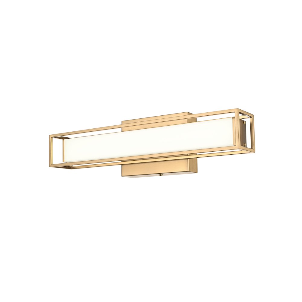 Aden 16 Inch Led Wall Sconce In Satin Gold. Picture 5