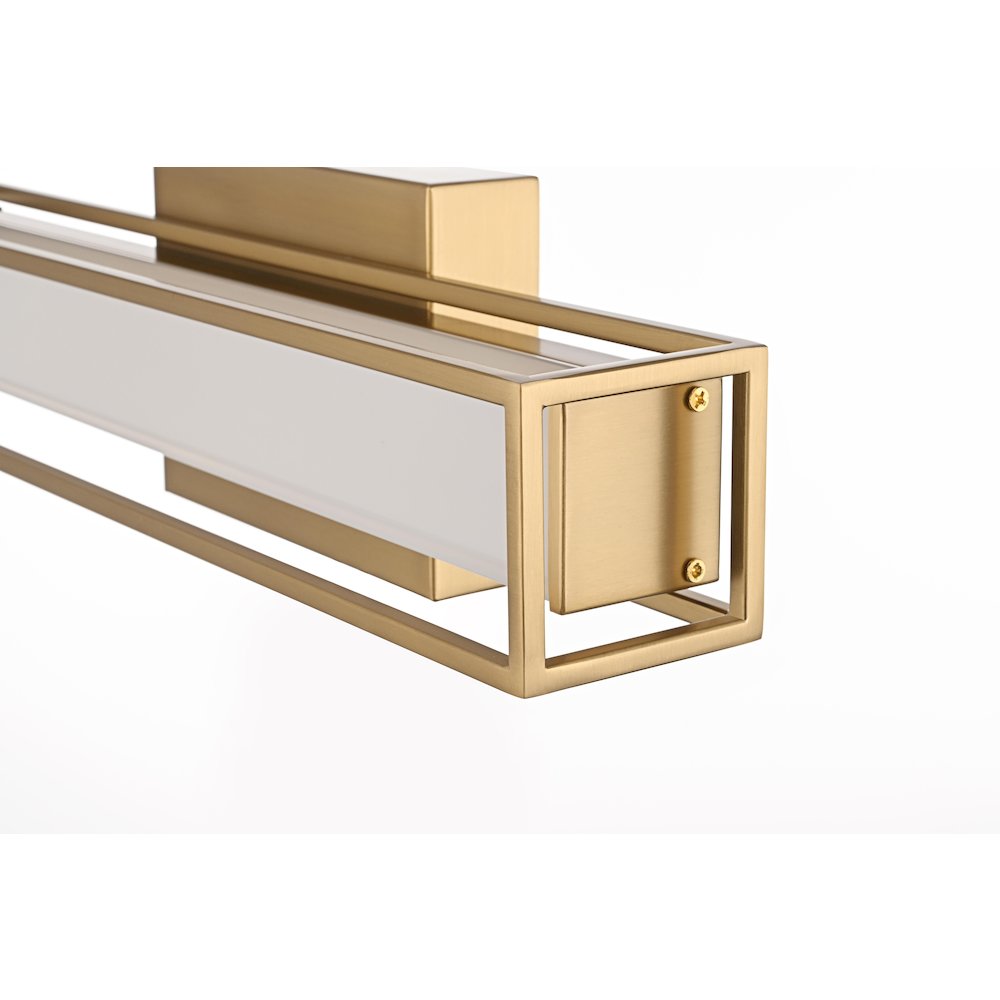 Aden 16 Inch Led Wall Sconce In Satin Gold. Picture 6