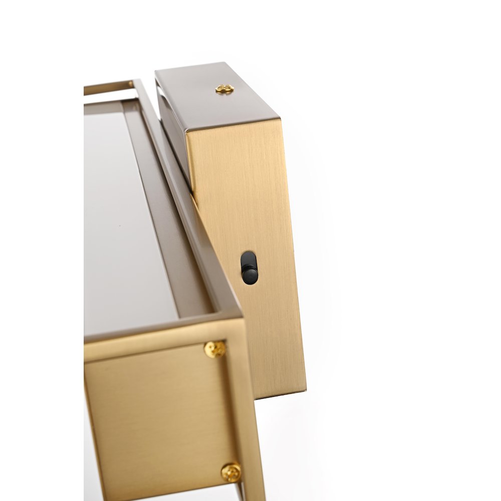 Aden 16 Inch Led Wall Sconce In Satin Gold. Picture 7