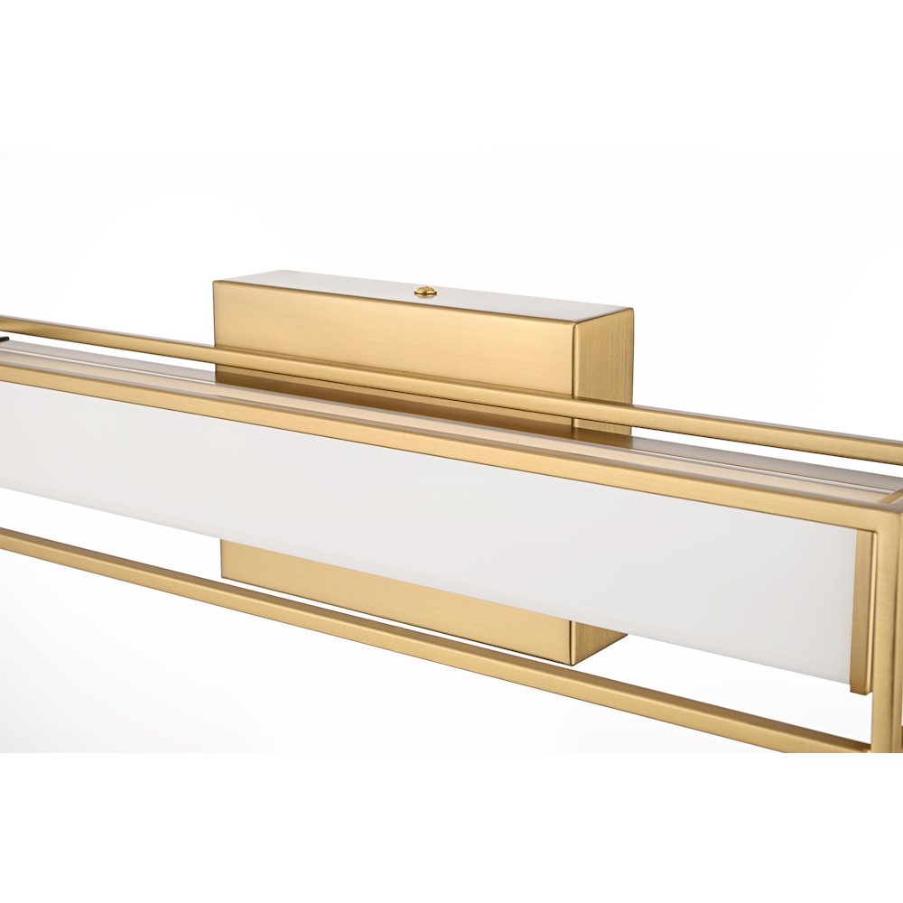 Aden 16 Inch Led Wall Sconce In Satin Gold. Picture 8