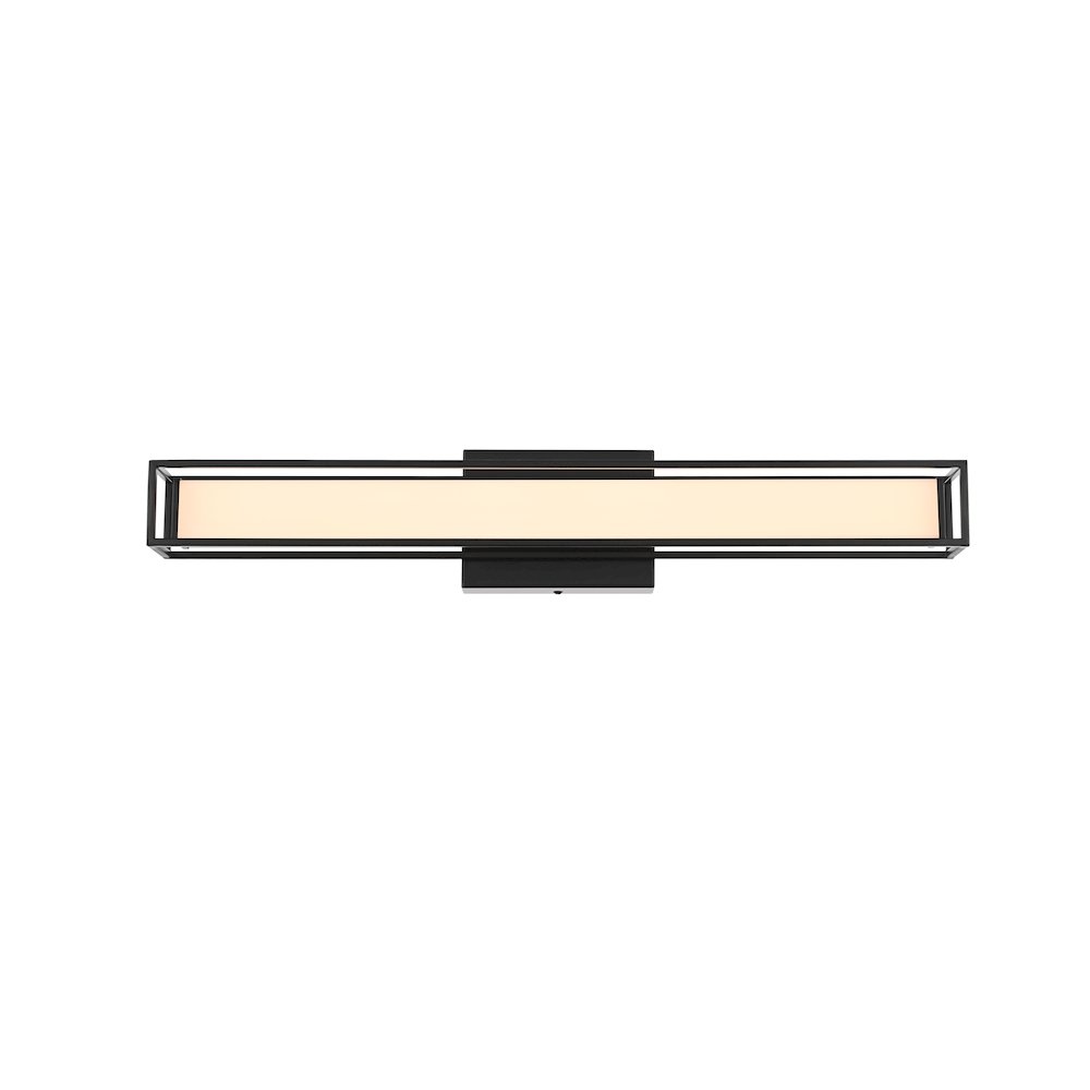 Aden 24 Inch Led Wall Sconce In Black. Picture 1