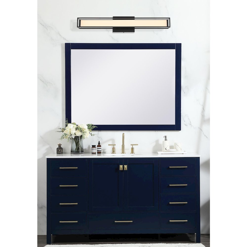 Aden 24 Inch Led Wall Sconce In Black. Picture 2