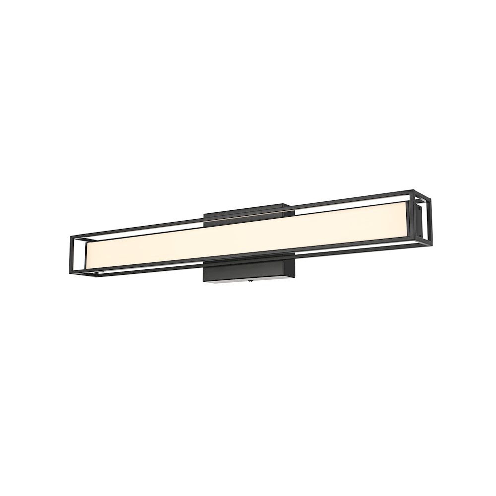 Aden 24 Inch Led Wall Sconce In Black. Picture 3