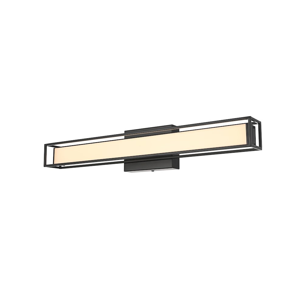 Aden 24 Inch Led Wall Sconce In Black. Picture 4