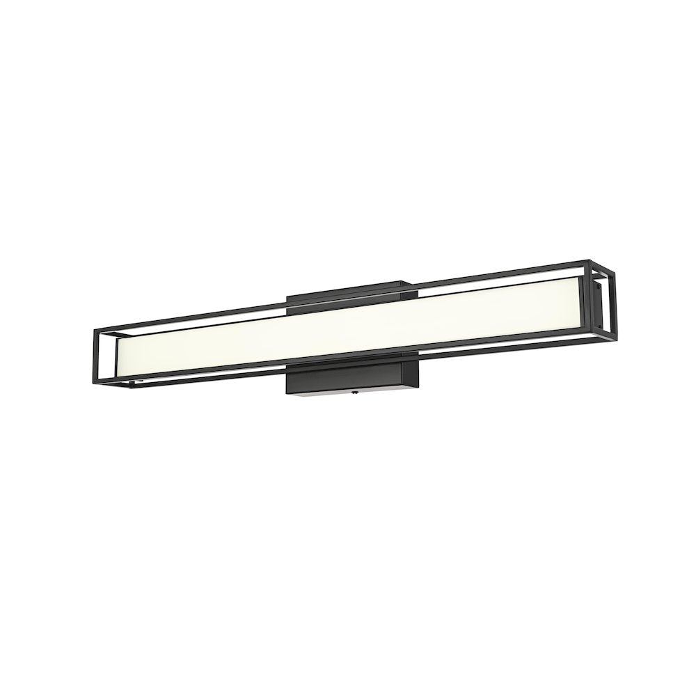 Aden 24 Inch Led Wall Sconce In Black. Picture 5