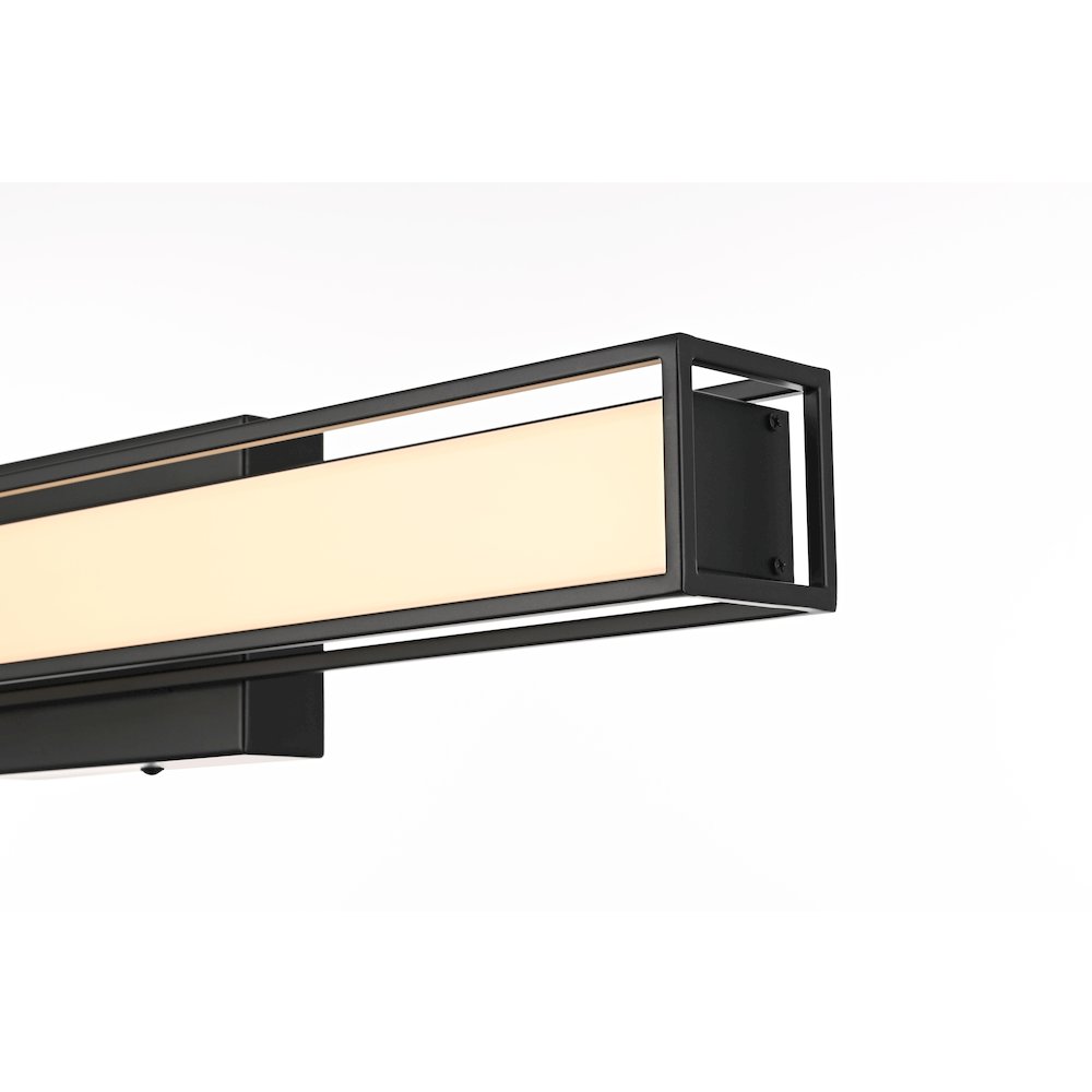 Aden 24 Inch Led Wall Sconce In Black. Picture 8