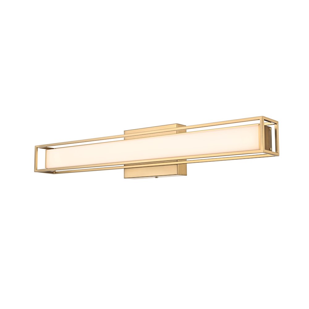 Aden 24 Inch Led Wall Sconce In Satin Gold. Picture 3