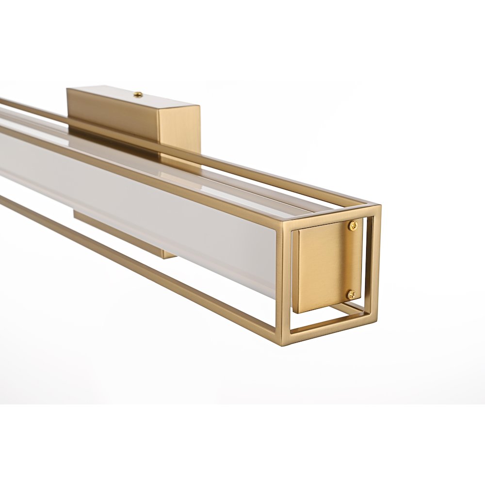 Aden 24 Inch Led Wall Sconce In Satin Gold. Picture 6