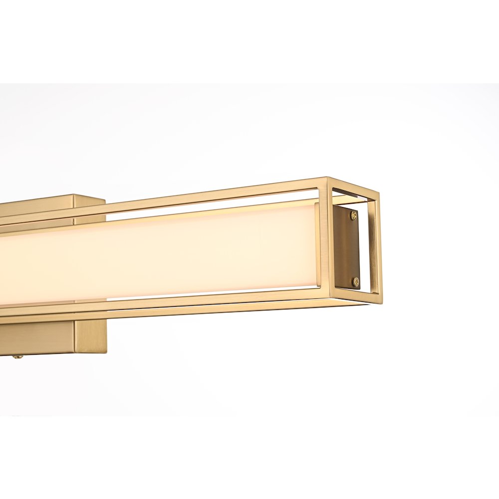 Aden 24 Inch Led Wall Sconce In Satin Gold. Picture 8