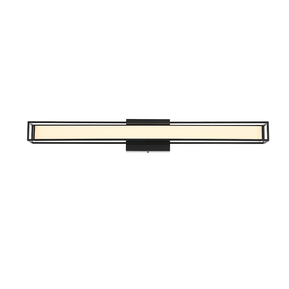 Aden 31 Inch Led Wall Sconce In Black. Picture 1