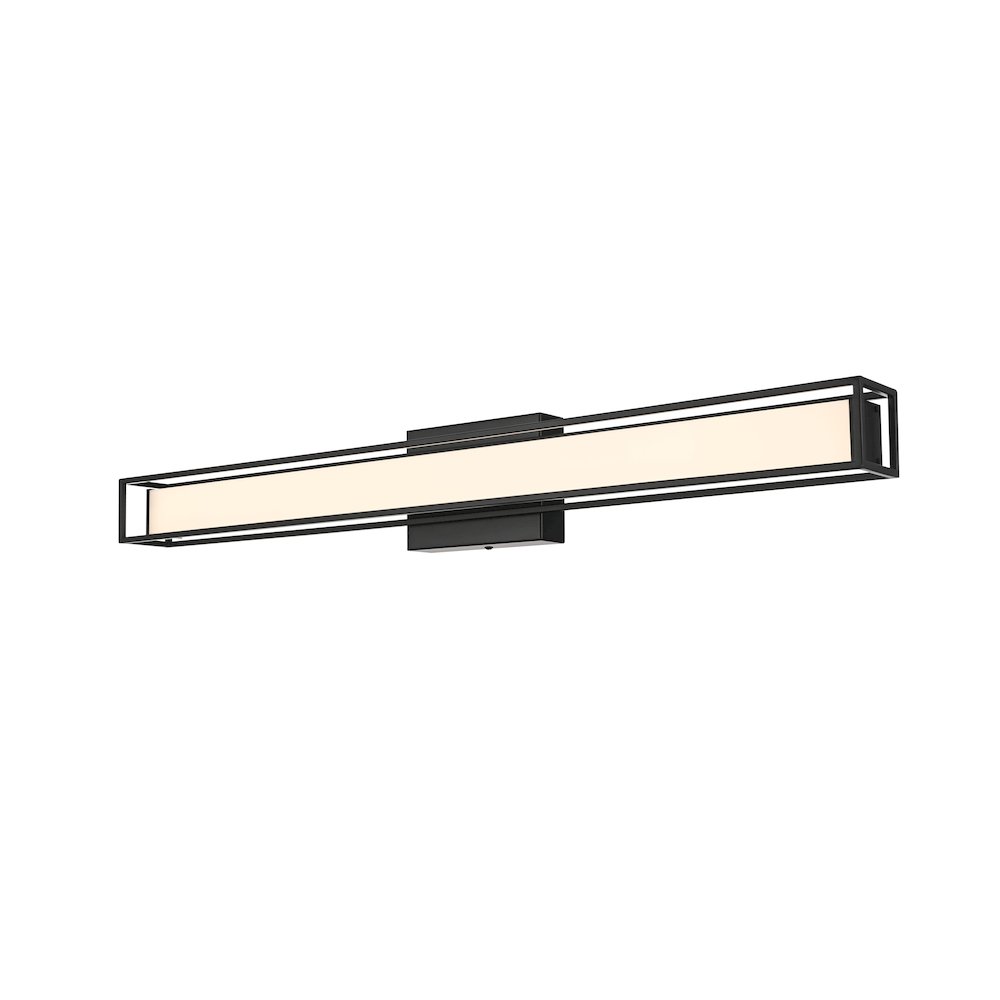 Aden 31 Inch Led Wall Sconce In Black. Picture 3