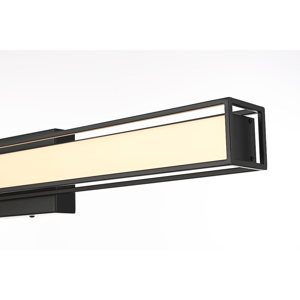 Aden 31 Inch Led Wall Sconce In Black. Picture 8