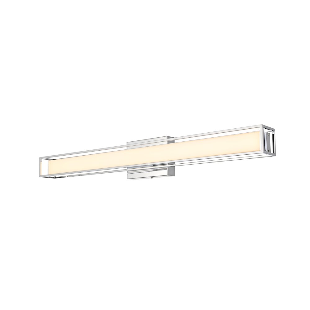 Aden 31 Inch Led Wall Sconce In Chrome. Picture 4
