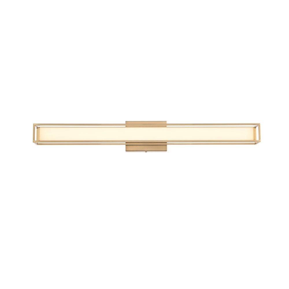 Aden 31 Inch Led Wall Sconce In Satin Gold. Picture 1