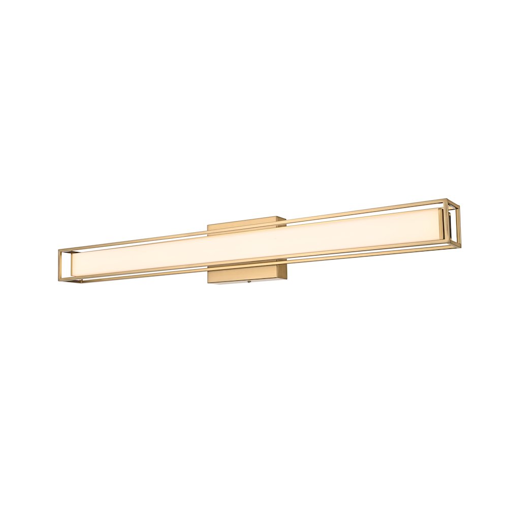 Aden 31 Inch Led Wall Sconce In Satin Gold. Picture 3
