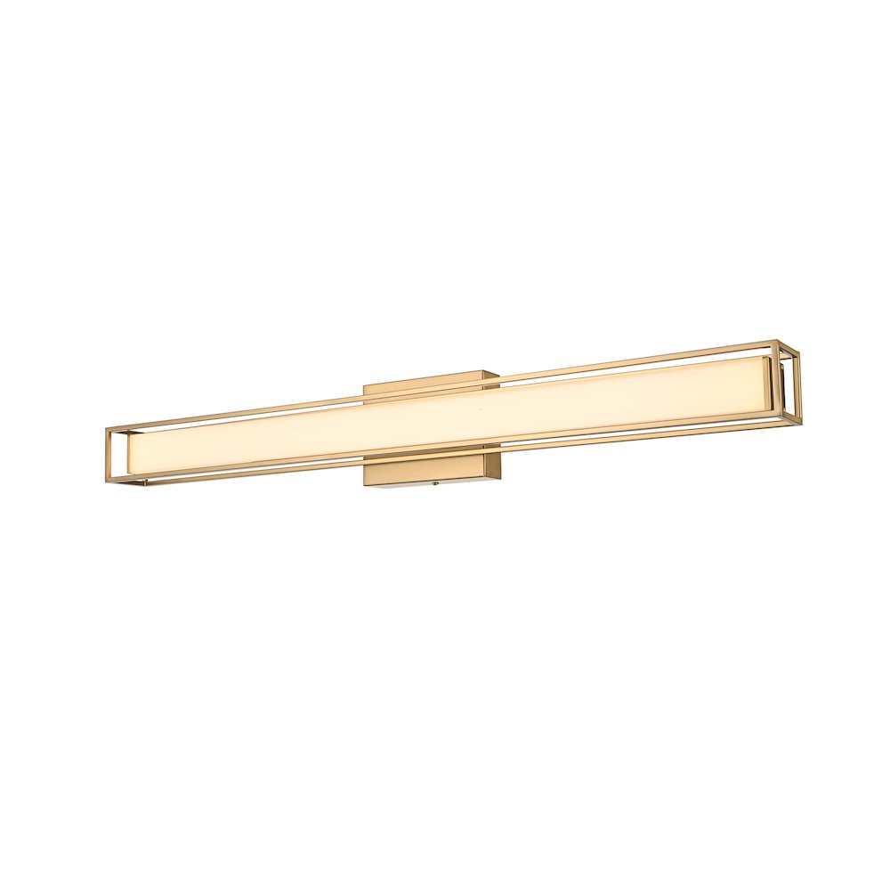 Aden 31 Inch Led Wall Sconce In Satin Gold. Picture 4