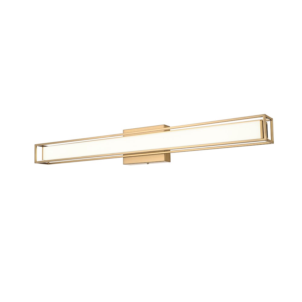 Aden 31 Inch Led Wall Sconce In Satin Gold. Picture 5