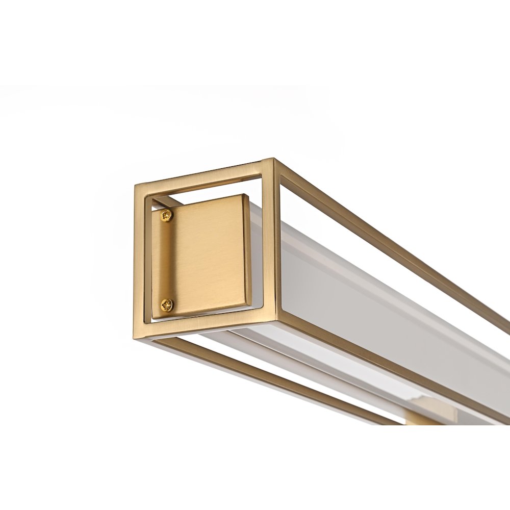 Aden 31 Inch Led Wall Sconce In Satin Gold. Picture 6