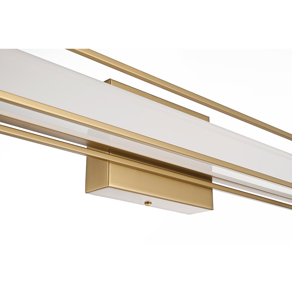 Aden 31 Inch Led Wall Sconce In Satin Gold. Picture 8