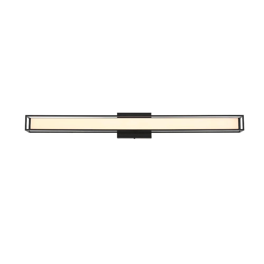 Aden 36 Inch Led Wall Sconce In Black. Picture 1