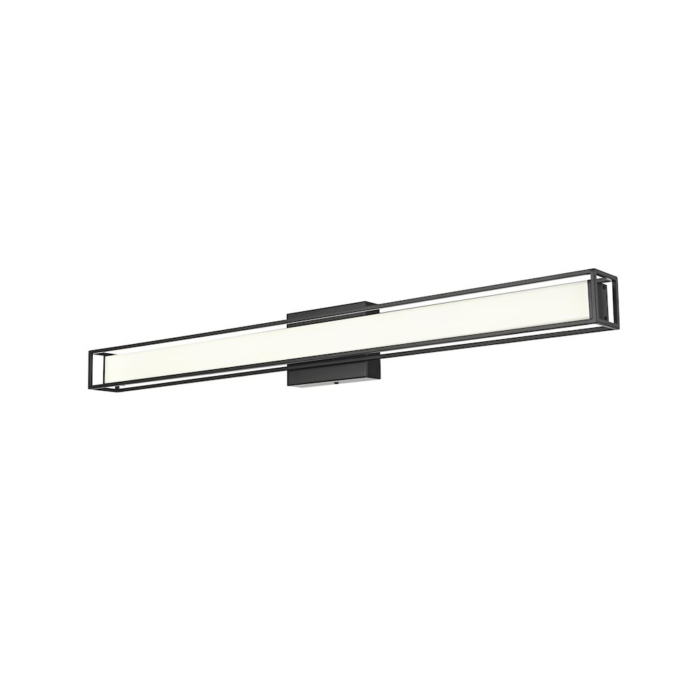 Aden 36 Inch Led Wall Sconce In Black. Picture 5