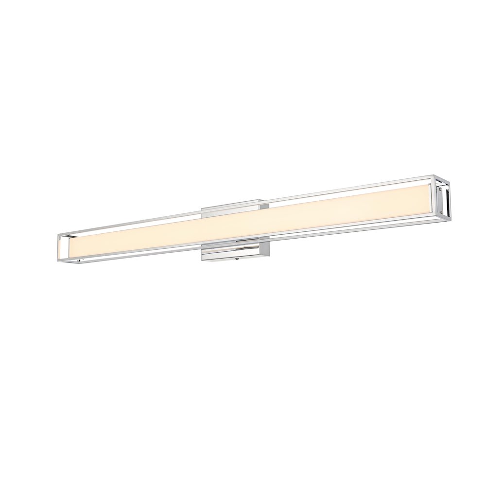 Aden 36 Inch Led Wall Sconce In Chrome. Picture 4