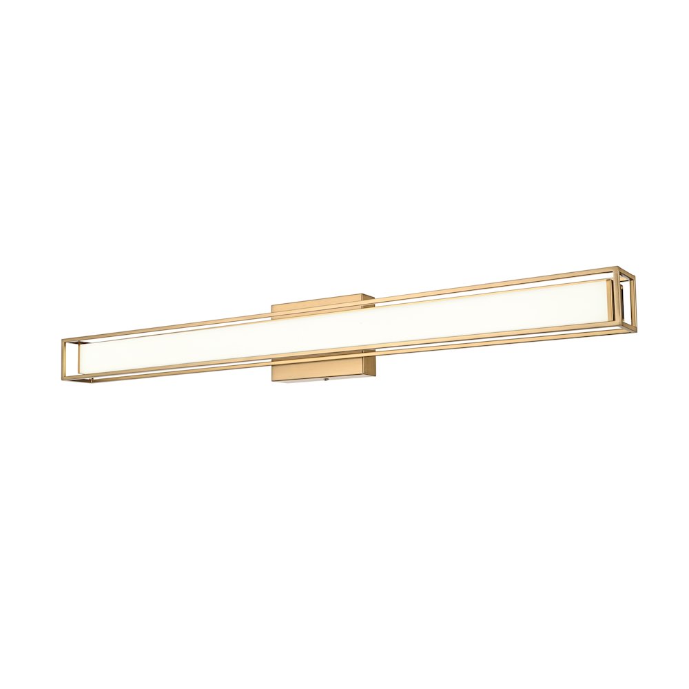 Aden 36 Inch Led Wall Sconce In Satin Gold. Picture 3