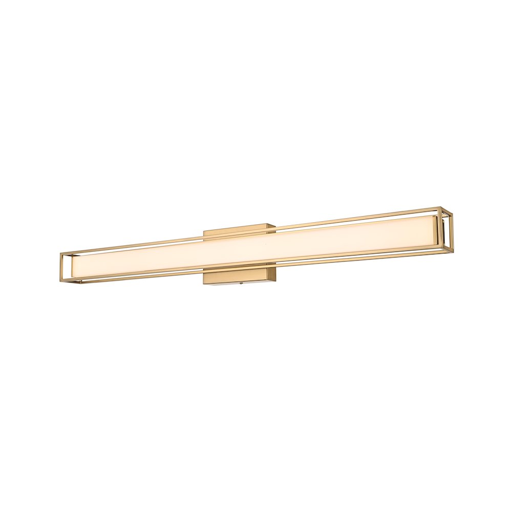 Aden 36 Inch Led Wall Sconce In Satin Gold. Picture 4