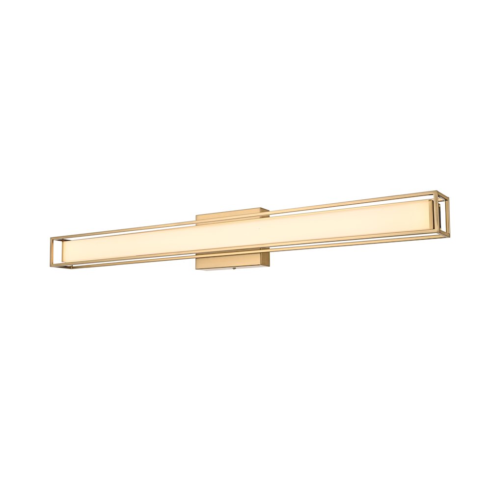Aden 36 Inch Led Wall Sconce In Satin Gold. Picture 5