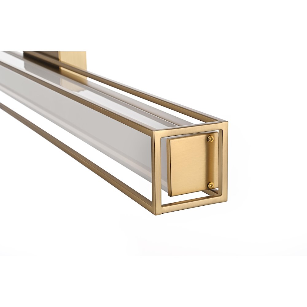 Aden 36 Inch Led Wall Sconce In Satin Gold. Picture 6
