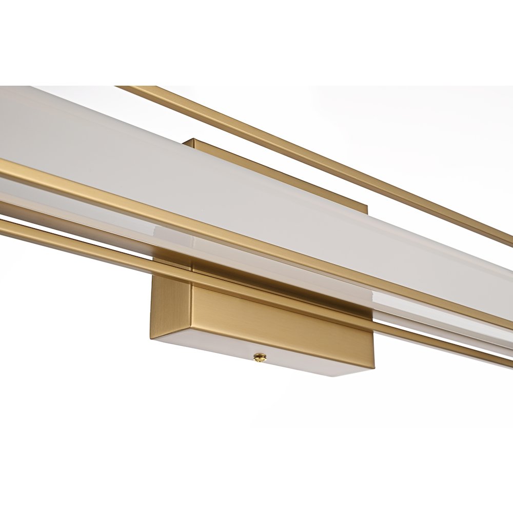 Aden 36 Inch Led Wall Sconce In Satin Gold. Picture 8