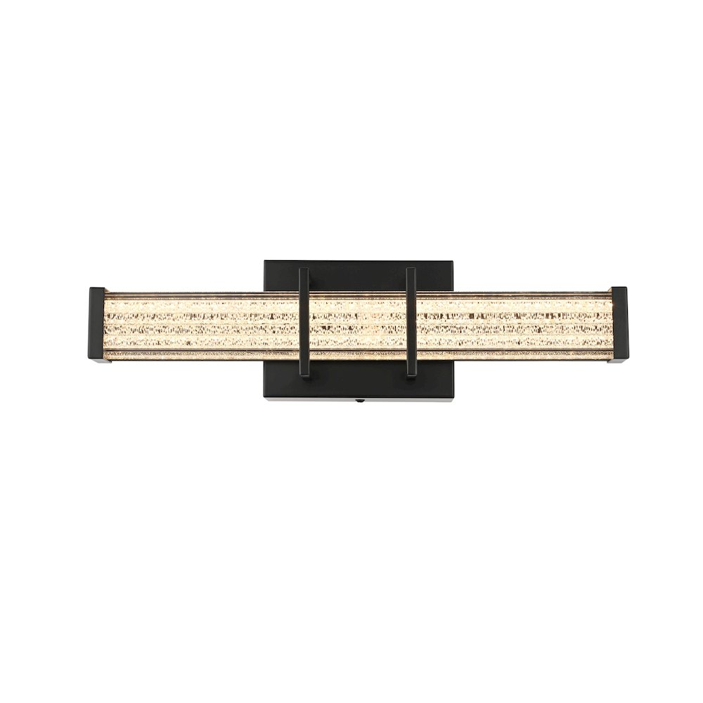 Ivaan 16 Inch Led Wall Sconce In Black. Picture 1