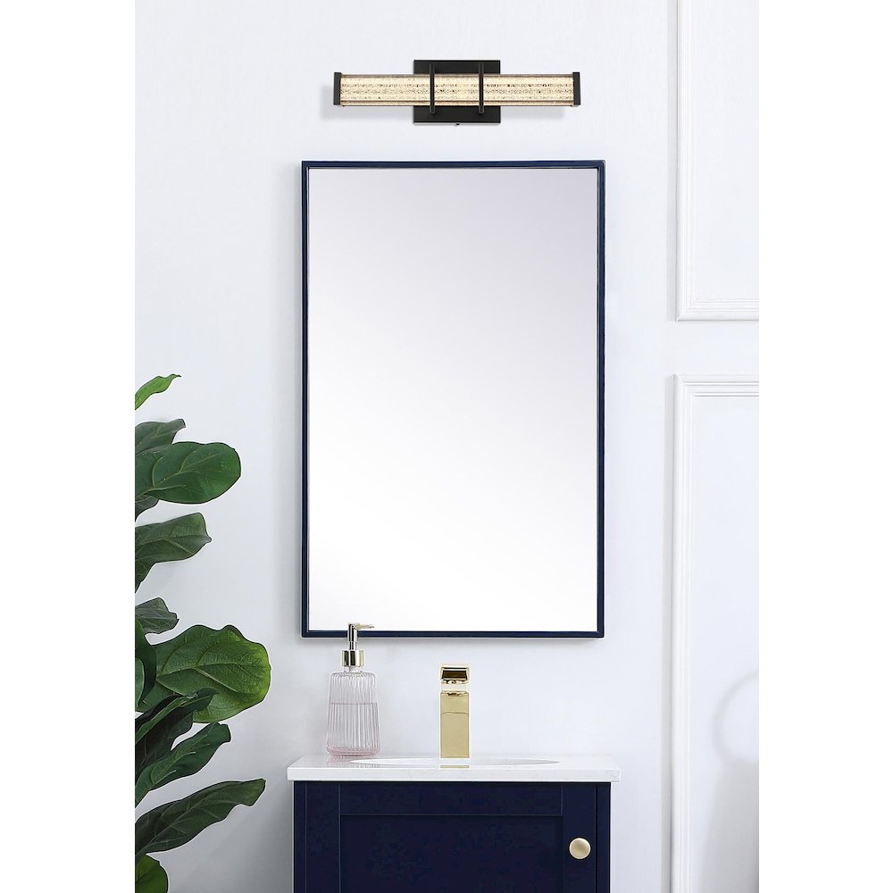 Ivaan 16 Inch Led Wall Sconce In Black. Picture 2