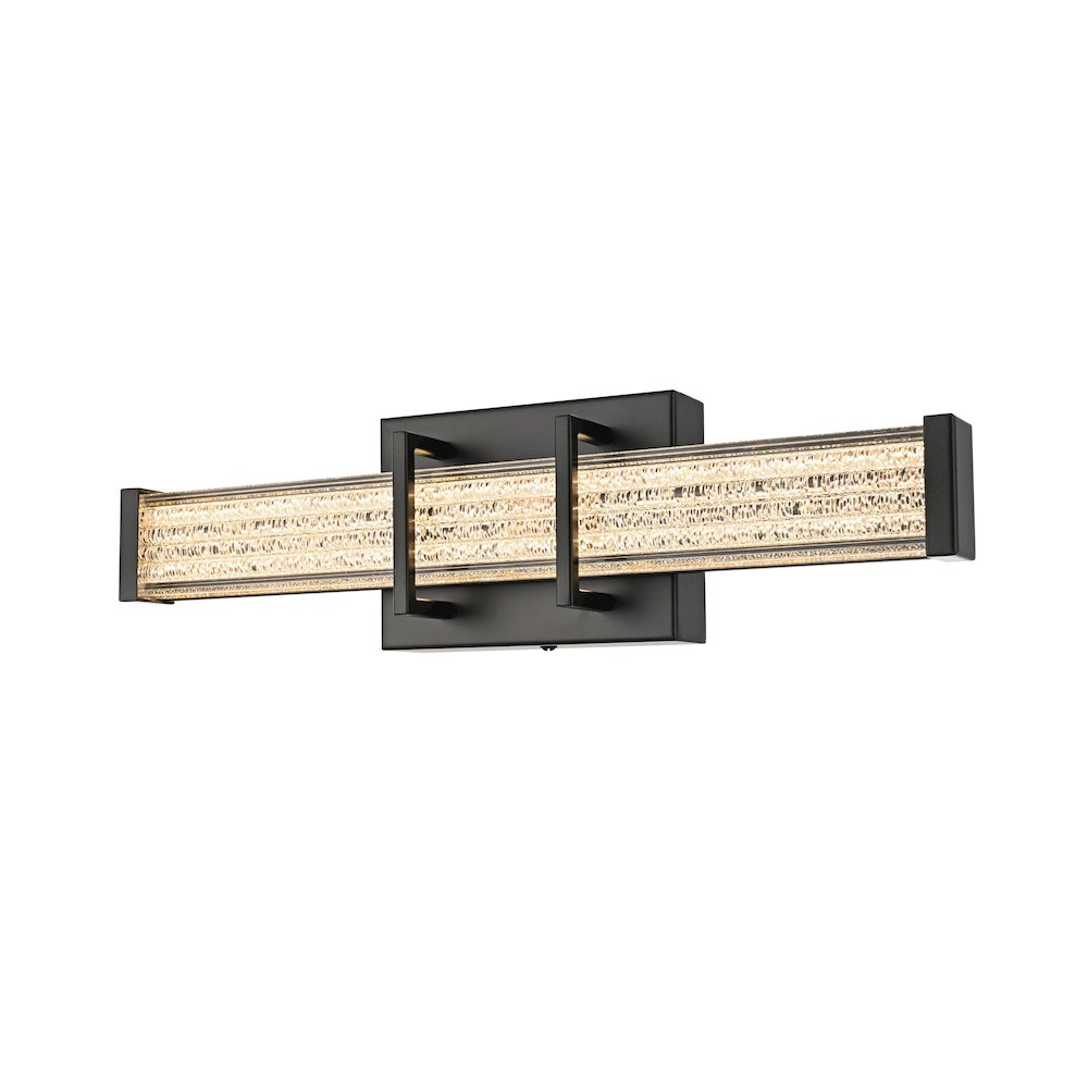 Ivaan 16 Inch Led Wall Sconce In Black. Picture 4