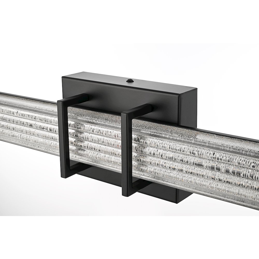 Ivaan 16 Inch Led Wall Sconce In Black. Picture 7