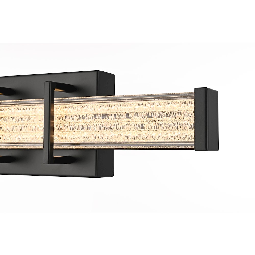 Ivaan 16 Inch Led Wall Sconce In Black. Picture 8
